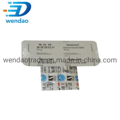 L'imballaggio della pillola utilizza la sigillatura Ptp del foglio di alluminio farmaceutico della bolla con il foglio di formatura a freddo del PVC